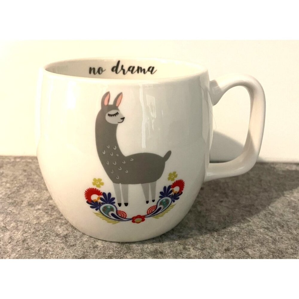 Opal House  "No Drama" Llama Large Mug  # 2071